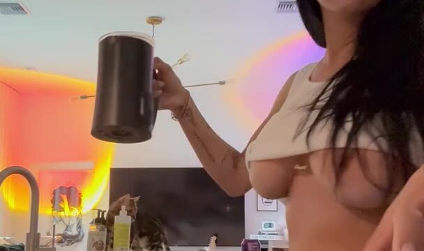 Mia Khalifa Crop Top Underboob Tease PPV Video Leaked