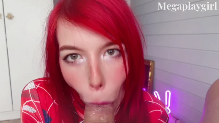 Megaplaygirl Elizabeth Weir batsxlizard spider man mary jane blowjob video in pov